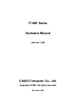 Casio IT-600M30 Hardware Manual preview