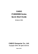 Casio IT-9000WM Series Quick Start Manual preview