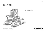 Casio KL-120 User Manual предпросмотр