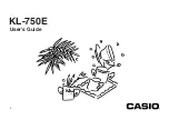 Casio KL-750E User Manual предпросмотр