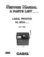 Предварительный просмотр 1 страницы Casio KL-8200 Manual