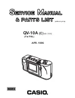 Casio KX-723C Service Manual & Parts List preview