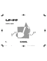 Casio LD-80 User Manual preview