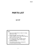 Предварительный просмотр 24 страницы Casio LK-127 Service Manual & Parts Manual