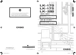 Preview for 1 page of Casio LK-170 User Manual