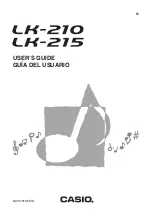 Preview for 1 page of Casio LK-215 User Manual