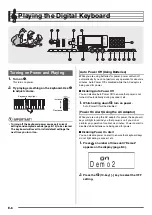 Предварительный просмотр 8 страницы Casio LK-230 User Manual