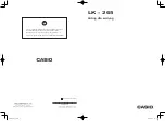Casio LK-265 Manual preview