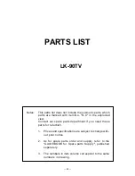 Предварительный просмотр 34 страницы Casio LK-90TV Service Manual