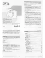 Casio LV-10 User Manual preview