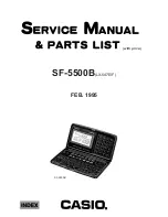 Preview for 1 page of Casio LX-547E/F Service Manual & Parts List