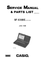 Casio LX-551AQ Service Manual & Parts List предпросмотр