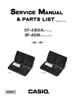 Casio LX-571AT Service Manual & Parts List preview