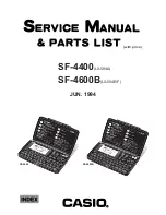 Casio LX-594A Service Manual & Parts List предпросмотр