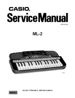 Preview for 1 page of Casio Magical Light ML-2 Service Manual