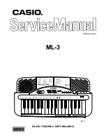 Preview for 1 page of Casio ML-3 Service Manual