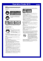 Preview for 5 page of Casio MO0507-EA Operation Manual