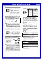 Preview for 4 page of Casio MO0609-EA Operation Manual