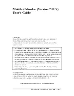 Casio Mobile Address Book (Version 2.0US) User Manual preview