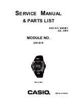 Предварительный просмотр 1 страницы Casio MTG-950BDJ Service Manual & Parts List