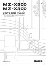 Casio MX-X300 User Manual предпросмотр