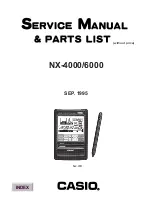 Casio NX-4000 Service Manual & Parts Manual preview