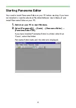 Preview for 9 page of Casio Panorama Editor Instruction Manual