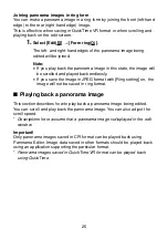 Preview for 27 page of Casio Panorama Editor Instruction Manual