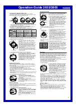 Preview for 2 page of Casio Pathfinder PAS400B Operation Manual