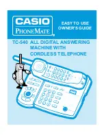 Casio PhoneMate TC-540 Owner'S Manual preview