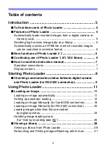 Preview for 3 page of Casio Photo Loader Version 2.1 Instruction Manual