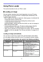 Preview for 11 page of Casio Photo Loader Version 2.1 Instruction Manual