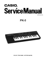 Casio PK-5 Service Manual preview