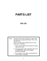 Предварительный просмотр 24 страницы Casio Privia PX-110 Service Manual