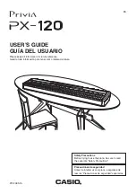 Preview for 1 page of Casio Privia PX-120 User Manual