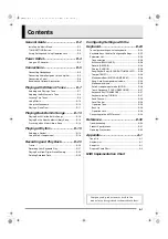 Preview for 3 page of Casio Privia PX-120 User Manual