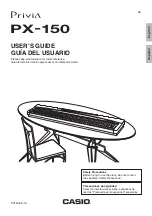 Casio Privia PX-150 User Manual preview