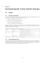 Предварительный просмотр 27 страницы Casio Privia PX-200 Implementation Manual