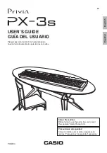 Casio PRIVIA PX-3S User Manual preview