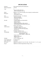 Preview for 3 page of Casio Privia PX-720 Service Manual & Parts Manual