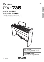 Casio PRIVIA PX-735 User Manual preview