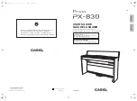 Casio Privia PX-830 User Manual preview