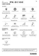 Preview for 1 page of Casio Privia PX-S1100 User Manual