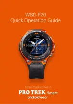 Preview for 1 page of Casio PRO TREK SMART WSD-F20 Quick Operation Manual