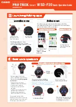 Preview for 7 page of Casio PRO TREK SMART WSD-F20 Quick Operation Manual