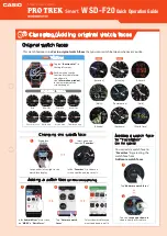 Preview for 8 page of Casio PRO TREK SMART WSD-F20 Quick Operation Manual