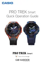 Preview for 1 page of Casio PRO TREK Smart Quick Operation Manual