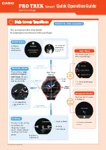 Preview for 6 page of Casio PRO TREK Smart Quick Operation Manual