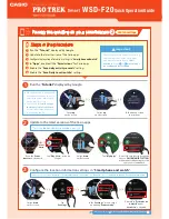 Preview for 4 page of Casio PRO TREK Quick Operation Manual