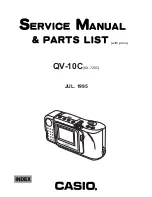 Casio QV-10C Service Manual & Parts Catalogue preview